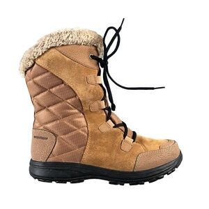 Columbia Womens Ice Maiden Lace Up Winter Snow Boots Fur Lined Sherpa Gorpcore